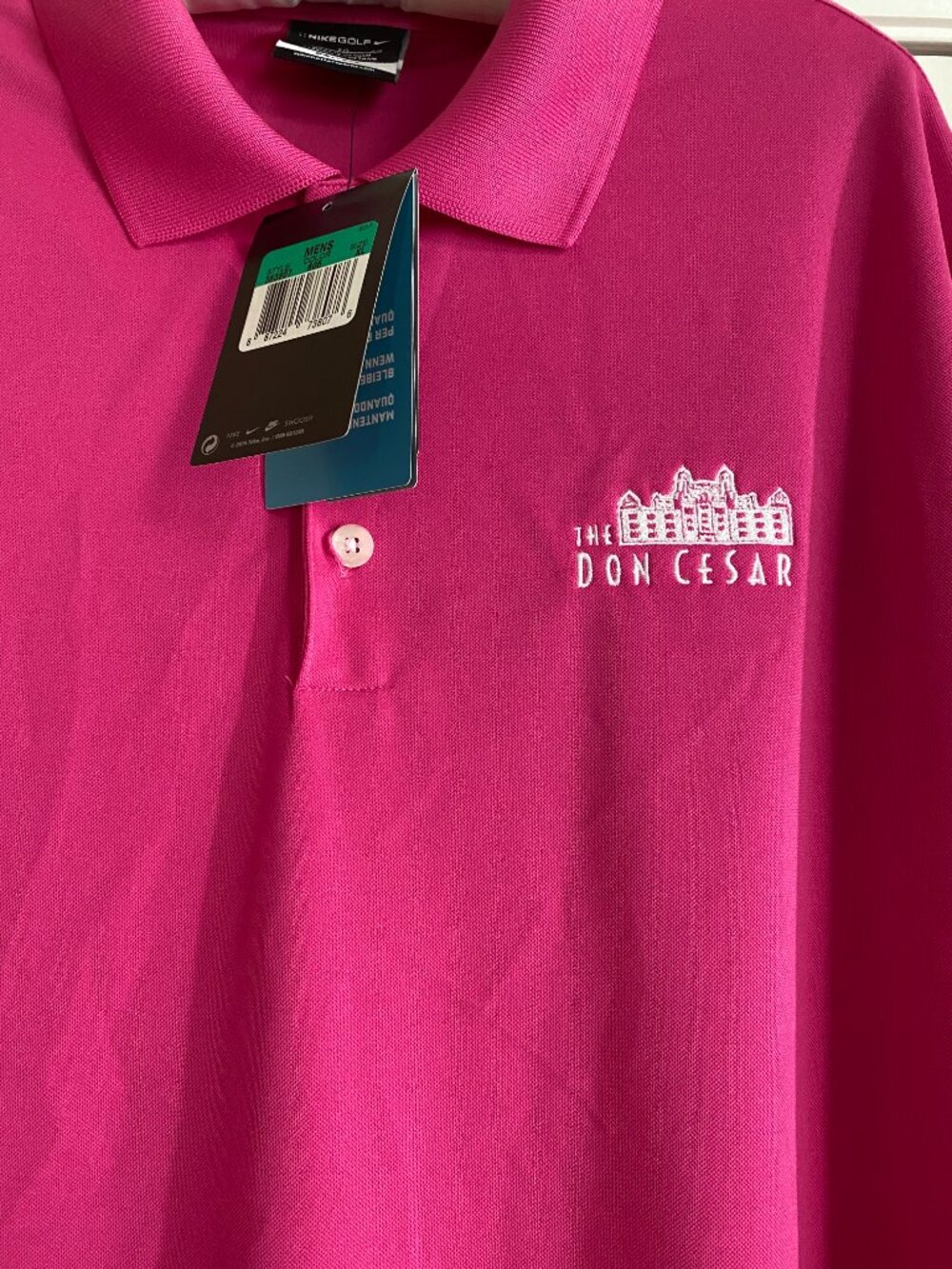 NWT The Don CeSar Nike Golf DRI-FIT Shirt Short Sleeves Men's XL